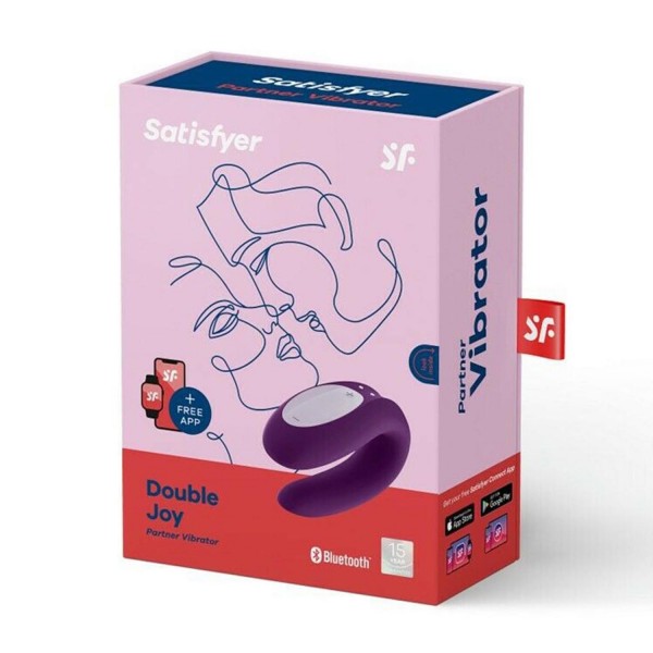 Satisfyer double joy vibrador violeta con app y bluetooth 1un