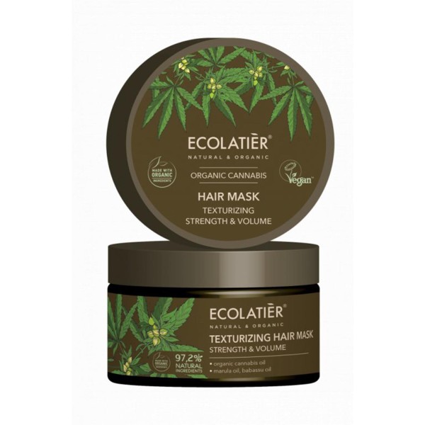 Ecolatier organic cannabis mascarilla capilar texturizing 1un